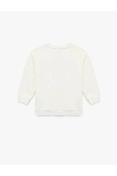 Koton Bebek Uzun Kollu Bisiklet Yaka Şardonlu Pamuklu Sweatshirt