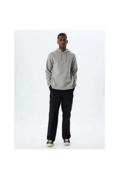Koton Şardonlu Pamuklu Basic Kapşonlu Sweatshirt