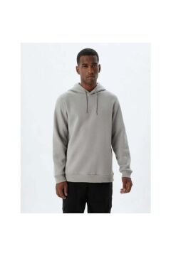 Koton Şardonlu Pamuklu Basic Kapşonlu Sweatshirt