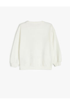 Koton Kız Çocuk Kolej Baskılı Uzun Kollu Bisiklet Yaka Sweatshirt