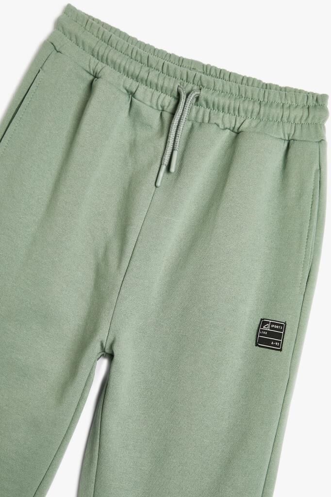 Koton Erkek Çocuk Jogger Eşofman Altı Etiket Detaylı Cepli Beli Lastikli