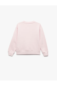 Koton Kız Çocuk Uzun Kollu Bisiklet Yaka Şardonlu Anime Baskılı Sweatshirt