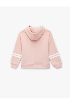 Koton Kız Çocuk Lisanslı Lola Bunny Baskılı Uzun Kollu Şardonlu Kapşonlu Sweatshirt