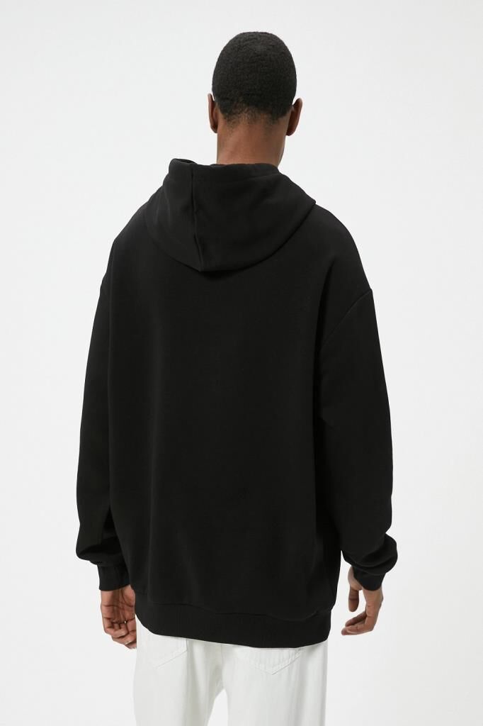Koton Oversize Sweatshirt Kapşonlu Uzun Kollu Kanguru Cep Detaylı