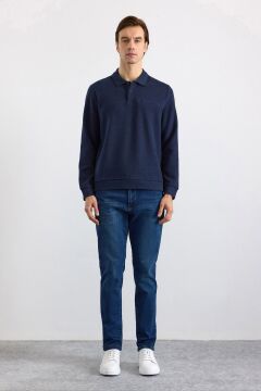 Hipatu Süvari Polo Yaka Selanik Sweat M09