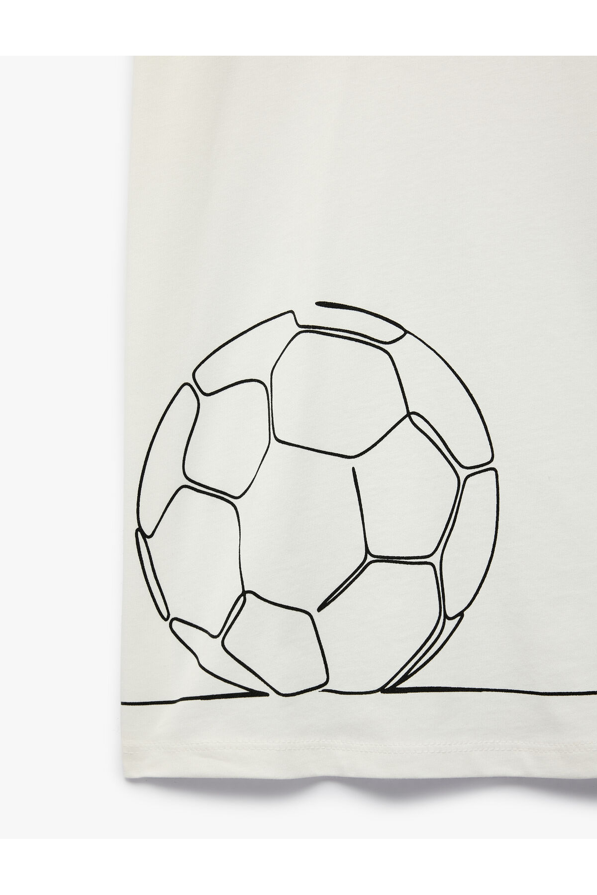 Koton Erkek Çocuk Pamuklu Bisiklet Yaka Kısa Kollu Futbol Temalı Baskılı Tişört