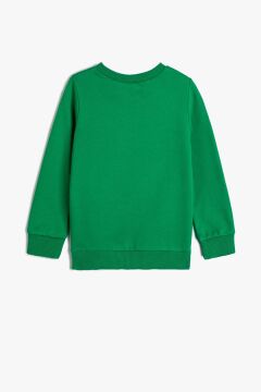 Koton Erkek Bebek Stitch Sweatshirt Yılbaşı Temalı Lisanslı Pamuklu Şardonlu