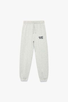 Koton Çocuk Baskı Detaylı Beli Lastikli Pamuklu Oversize Jogger Eşofman Altı