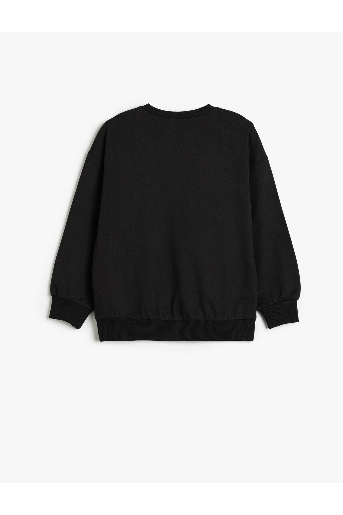 Koton Kız Çocuk Sweatshirt Unicorn Baskılı Uzun Kollu Bisiklet Yaka Şardonlu