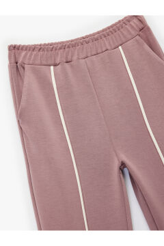 Koton Kız Çocuk Nervür Detaylı Modal Karışımlı Basic Jogger Eşofman Altı