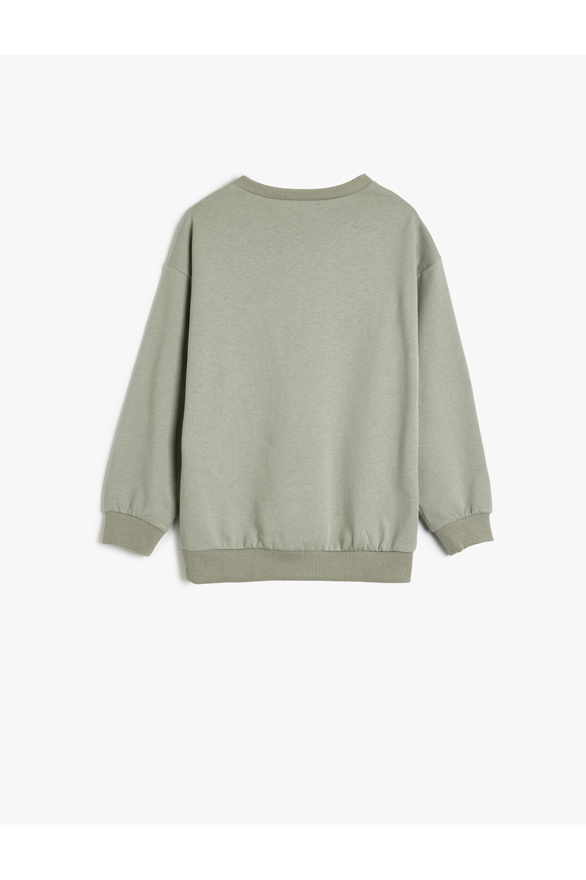 Koton Erkek Çocuk Oversize Sweatshirt Köpek Baskılı Bisiklet Yaka Uzun Kollu Pamuklu