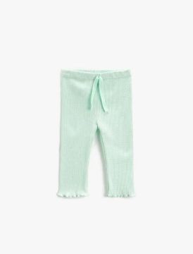 Koton Kız Bebek Fitilli Basic Tayt Beli Lastikli Bağlamalı