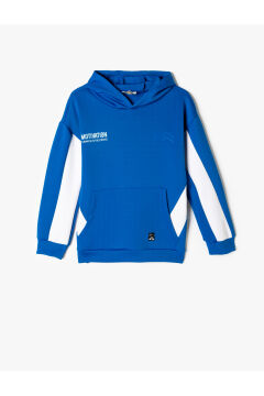 Koton Erkek Çocuk Kapşonlu Sweatshirt Kanguru Cepli Uzun Kollu