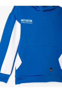 Koton Erkek Çocuk Kapşonlu Sweatshirt Kanguru Cepli Uzun Kollu