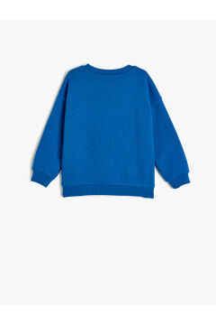 Koton Erkek Bebek Bisiklet Yaka Uzun Kollu Pamuklu Yılbaşı Baskılı Sweatshirt