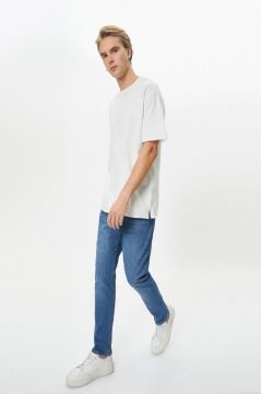 Koton Slim Fit Kot Pantolon - Brad Jean