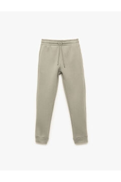 Koton Erkek Çocuk Beli Lastikli Cepli Şardonlu Basic Jogger Eşofman Altı