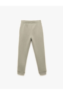 Koton Erkek Çocuk Beli Lastikli Cepli Şardonlu Basic Jogger Eşofman Altı