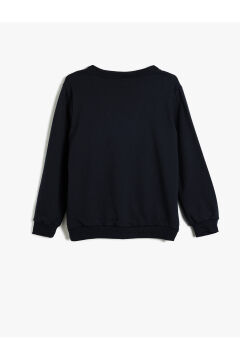 Koton Kız Çocuk Okul Sweatshirt Uzun Kollu Fiyonk Detaylı