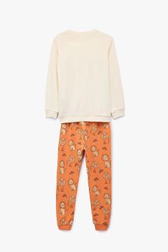 Koton Erkek Bebek Aslan Baskılı 2'li Pamuklu Pijama Takımı