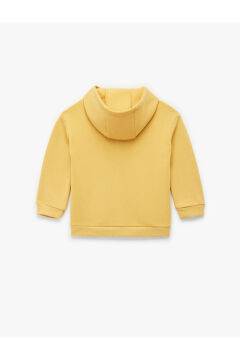 Koton Erkek Bebek Uzun Kollu Bisiklet Yaka Fermuarlı Kapşonlu Sweatshirt