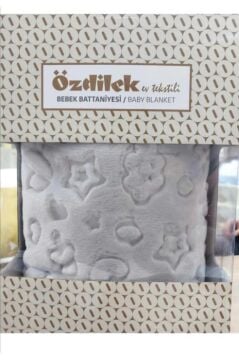 Özdilek Embos Bebek Battaniyesi 100 x 120 A.GRİ