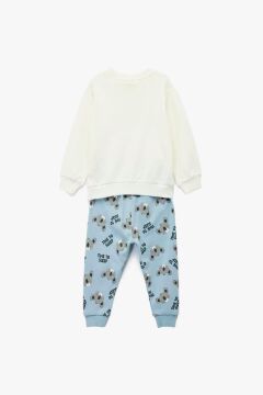Koton Erkek Bebek Koala Baskılı Uzun Kollu Bisiklet Yaka Pamuklu 2'li Pijama Takımı