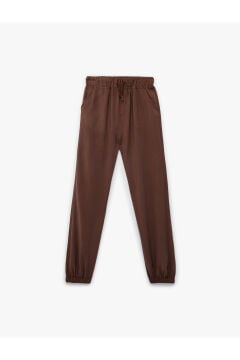 Koton Erkek Çocuk Beli Bağcıklı Viskon Karışımlı Jogger Pantolon