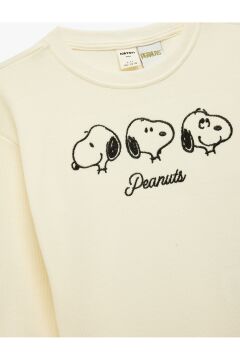 Koton Erkek Bebek Lisanslı Snoopy Baskılı Uzun Kollu Pamuklu Sweatshirt