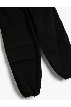 Koton Kız Çocuk Paraşüt Kot Pantolon Pamuklu Beli Lastikli Cepli - Parachute Jean
