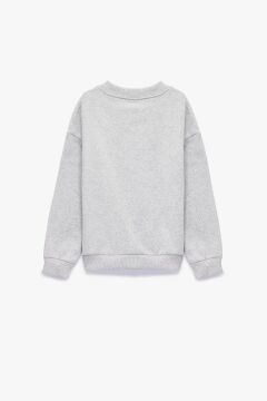 Koton Erkek Bebek Canavar Baskılı Uzun Kollu Bisiklet Yaka Sweatshirt