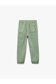 Koton Erkek Bebek Pamuklu Beli Bağcıklı Gabardin Jogger Pantolon
