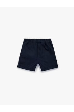 Koton Erkek Bebek Pamuklu Cepli Duble Paça Beli Bağcıklı Gabardin Şort