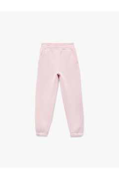 Koton Kız Çocuk Şardonlu Beli Lastikli Baskılı Basic Jogger Eşofman Altı