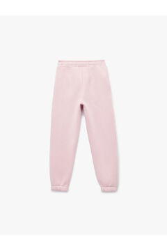 Koton Kız Çocuk Şardonlu Beli Lastikli Baskılı Basic Jogger Eşofman Altı
