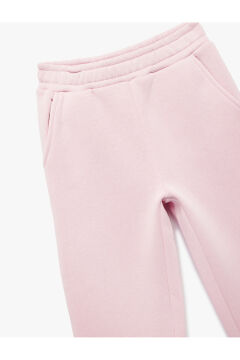 Koton Kız Çocuk Şardonlu Beli Lastikli Baskılı Basic Jogger Eşofman Altı