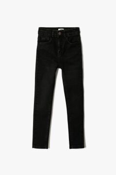 Koton Erkek Çocuk Kot Pantolon Cepli - Slim Jean Beli Ayarlanabilir Lastikli