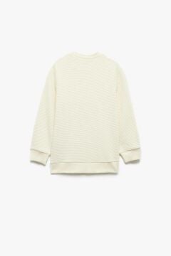 Koton Erkek Çocuk Pamuklu Uzun Kollu Bisiklet Yaka Basic Sweatshirt