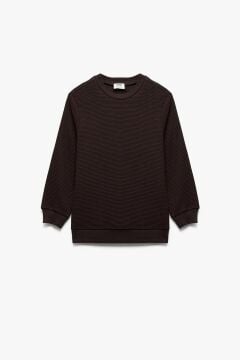 Koton Erkek Çocuk Pamuklu Uzun Kollu Bisiklet Yaka Basic Sweatshirt