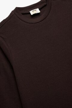 Koton Erkek Çocuk Pamuklu Uzun Kollu Bisiklet Yaka Basic Sweatshirt