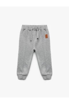 Koton Erkek Bebek Beli lastikli Cepli Basic Jogger Eşofman Altı