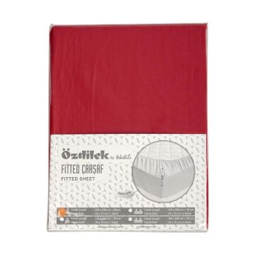 Özdilek Trendy Fıtted Çarşaf 160*200 Kırmızı