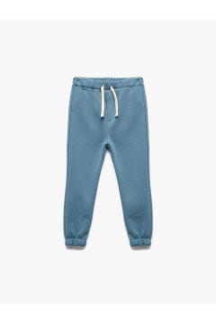 Koton Erkek Bebek Beli Bağcıklı Pamuklu Basic Jogger Eşofman Altı