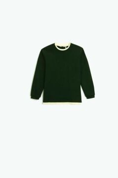 Koton Erkek Çocuk Basic Sweatshirt Bisiklet Yaka Uzun Kollu Yumuşak Dokulu Fitilli