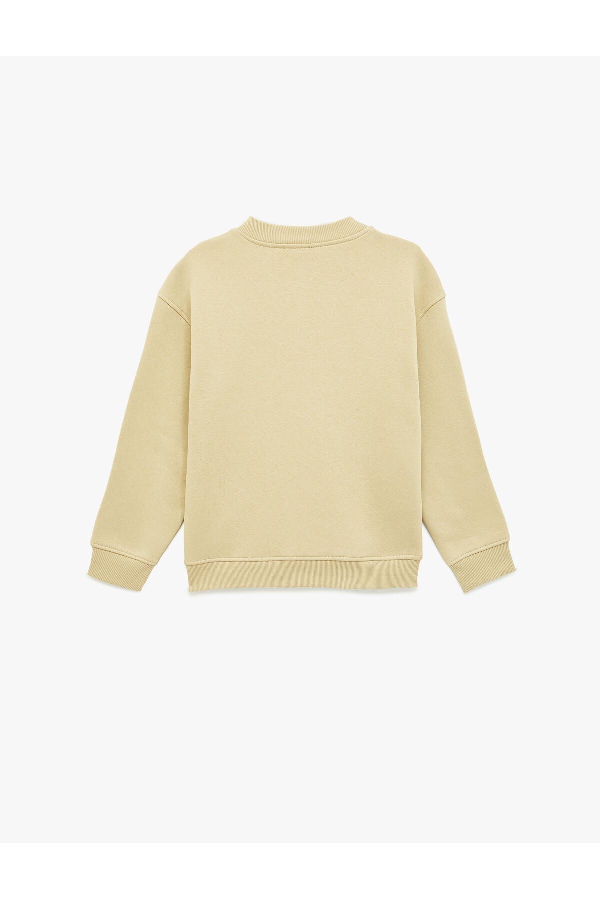 Koton Erkek Çocuk Uzun Kollu Düğme Detaylı Yuvarlak Yaka Oversize Sweatshirt