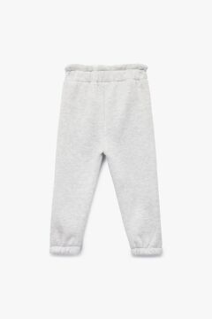 Koton Kız Bebek Nervürlü Cep Detaylı Beli Lastikli Jogger Eşofman Altı