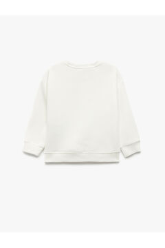 Koton Erkek Bebek Yılbaşı Baskılı Uzun Kollu Şardonlu Bisiklet Yaka Sweatshirt