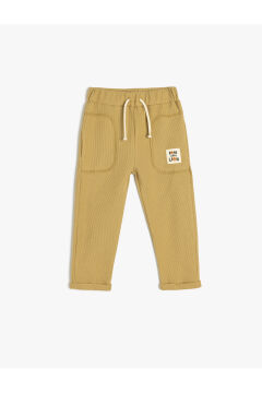 Koton Erkek Bebek Beli Bağlamalı Pamuklu Jogger Eşofman Altı