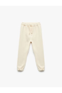 Koton Erkek Bebek Beli Bağcıklı Pamuklu Basic Jogger Eşofman Altı