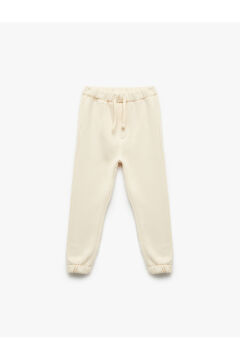Koton Erkek Bebek Beli Bağcıklı Pamuklu Basic Jogger Eşofman Altı
